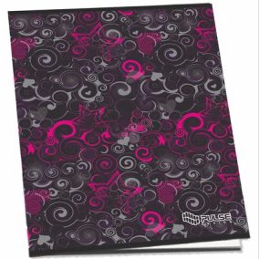   Füzet, tűzött, A5, kockás, 52 lap, PULSE "Girls"