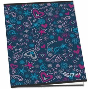 Füzet, tűzött, A5, vonalas, 52 lap, PULSE "Girls"   Füzet, tűzött, A5, vonalas, 52 lap, PULSE "Girls"