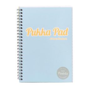 Spirálfüzet, A5, vonalas, 100 lap, PUKKA PAD "Pastel Jotta Pad", vegyes szín   Spirálfüzet, A5, vonalas, 100 lap, PUKKA PAD "Pastel Jotta Pad", vegyes szín