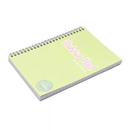 Spirálfüzet, A5, vonalas, 100 lap, PUKKA PAD "Pastel Jotta Pad", vegyes szín