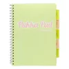Spirálfüzet, A4, vonalas, 100 lap, PUKKA PAD "Pastel project book", vegyes szín
