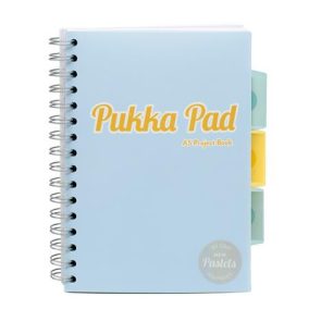 Spirálfüzet, A5, vonalas, 100 lap, PUKKA PAD "Pastel project book", vegyes szín   Spirálfüzet, A5, vonalas, 100 lap, PUKKA PAD "Pastel project book", vegyes szín