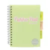 Spirálfüzet, A5, vonalas, 100 lap, PUKKA PAD "Pastel project book", vegyes szín