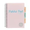 Spirálfüzet, A5, vonalas, 100 lap, PUKKA PAD "Pastel project book", vegyes szín