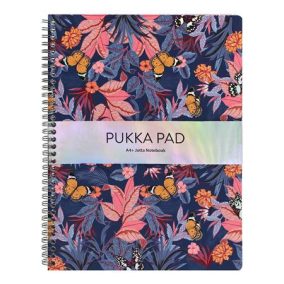 Spirálfüzet, A4+, vonalas, 80 lap, PUKKA PAD "Jotta Bloom", vegyes minta   Spirálfüzet, A4+, vonalas, 80 lap, PUKKA PAD "Jotta Bloom", vegyes minta