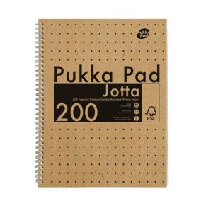   Spirálfüzet, A4, vonalas, 100 lap, PUKKA PAD "Jotta Kraft"