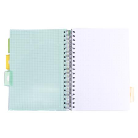 Spirálfüzet, B5, PUKKA PAD "Study book", szürke