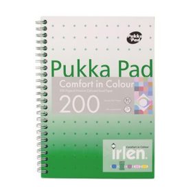 Spirálfüzet, A5, vonalas, 100 lap, PUKKA PAD "Irlen Jotta Green"   Spirálfüzet, A5, vonalas, 100 lap, PUKKA PAD "Irlen Jotta Green"