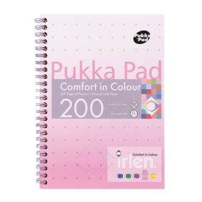 Spirálfüzet, A5, vonalas, 100 lap, PUKKA PAD "Irlen Jotta Rose"   Spirálfüzet, A5, vonalas, 100 lap, PUKKA PAD "Irlen Jotta Rose"