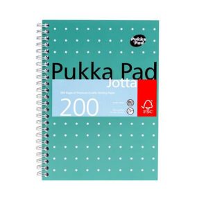 Spirálfüzet, A5, vonalas, 100 lap, PUKKA PAD, "Metallic Jotta"   Spirálfüzet, A5, vonalas, 100 lap, PUKKA PAD, "Metallic Jotta"
