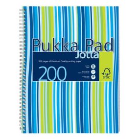 Spirálfüzet, A4+, vonalas, 100 lap, PUKKA PAD "Stripe Jotta"   Spirálfüzet, A4+, vonalas, 100 lap, PUKKA PAD "Stripe Jotta"