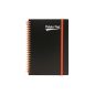 Spirálfüzet, A5, vonalas, 100 lap, PUKKA PAD, "Neon notepad"
