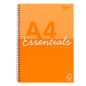 Spirálfüzet, A4, vonalas, 80 lap, PUKKA PAD "Unipad Essentials Jotta", vegyes