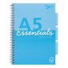 Spirálfüzet, A5, vonalas, 100 lap, PUKKA PAD "Unipad Essentials Project Book", vegyes