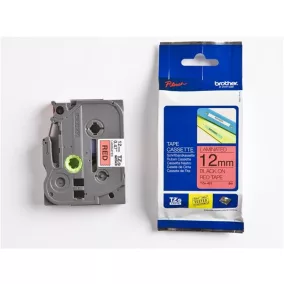   Feliratozógép szalag, 12 mm x 8 m, BROTHER, "TZe-431" piros-fekete