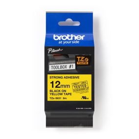 Feliratozógép szalag, 12 mm x 8 m, BROTHER, "TZe-631" sárga-fekete   Feliratozógép szalag, 12 mm x 8 m, BROTHER, "TZe-631" sárga-fekete