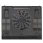 Notebook állvány, hűtőventilátorral, 17,3", RIVACASE "5556", fekete