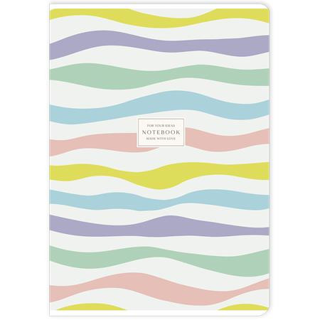 Füzet, tűzött, A4, kockás, 40 lap, SHOLYARYK "Notebook", vegyes