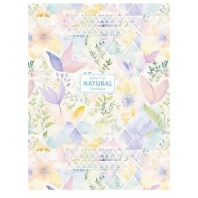   Füzet, tűzött, A5, kockás, 48 lap, SHKOLYARYK "Natural", vegyes