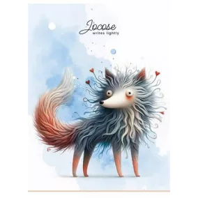   Füzet, tűzött, A5, kockás, 48 lap, SHKOLYARYK "Writes lightly", vegyes