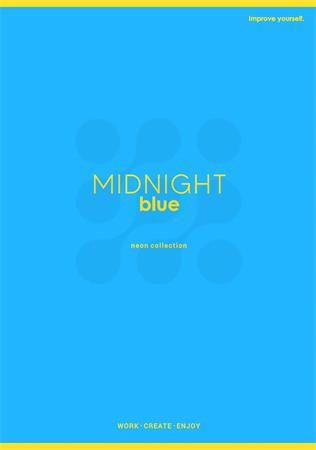 Füzet, tűzött, A4, kockás, 60 lap, SHKOLYARYK "Neon", vegyes