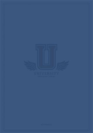 Füzet, tűzött, A4, kockás, 60 lap, SHKOLYARYK "University International", vegyes