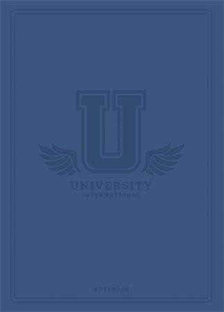 Füzet, tűzött, A5, kockás, 60 lap, SHKOLYARYK "University International", vegyes