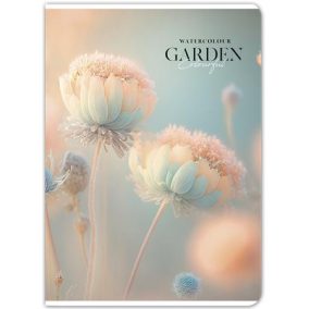 Füzet, tűzött, A4, kockás, 80 lap, SHKOLYARYK "Garden", vegyes   Füzet, tűzött, A4, kockás, 80 lap, SHKOLYARYK "Garden", vegyes