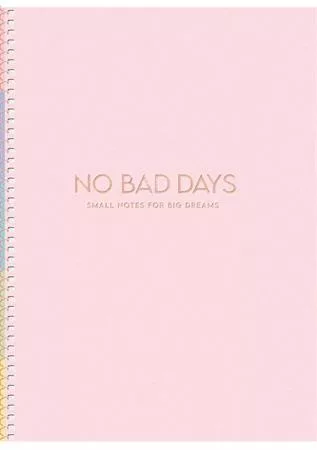 Spirálfüzet, B5, kockás, 80 lap, keményfedeles, SHKOLYARYK "No bad days", vegyes