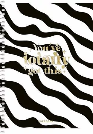 Spirálfüzet, A5, kockás, 80 lap, SHKOLYARYK, színes minták, vegyes