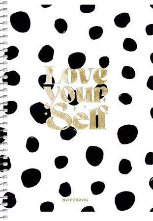 Spirálfüzet, A5, kockás, 80 lap, SHKOLYARYK, színes minták, vegyes