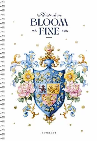 Spirálfüzet, A5, kockás, 80 lap, SHKOLYARYK, "Made with love", vegyes