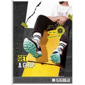 Spirálfüzet, A4+, kockás, 80 lap, SHKOLYARYK "Get a grip", vegyes   Spirálfüzet, A4+, kockás, 80 lap, SHKOLYARYK "Get a grip", vegyes