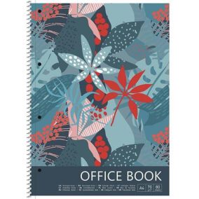   Spirálfüzet, A4+, vonalas, 80 lap, SHKOLYARYK "Forest", vegyes