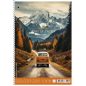 Spirálfüzet, A4, kockás, 80 lap, SHKOLYARYK "Spirit of Freedom", vegyes