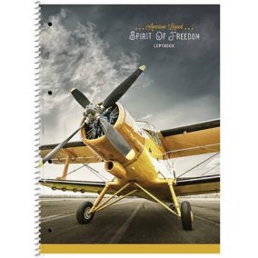   Spirálfüzet, A4+, vonalas, 80 lap, SHKOLYARYK "Spirit of Freedom", vegyes