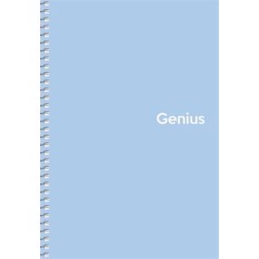 Spirálfüzet, A5, kockás, 80 lap, PP borító, SHKOLYARYK "Genius Pastel", vegyes   Spirálfüzet, A5, kockás, 80 lap, PP borító, SHKOLYARYK "Genius Pastel", vegyes