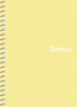 Spirálfüzet, A6, kockás, 80 lap, PP borító, SHKOLYARYK "Genius Pastel", vegyes