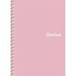 Spirálfüzet, A6, kockás, 80 lap, PP borító, SHKOLYARYK "Genius Pastel", vegyes