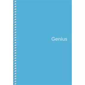   Spirálfüzet, A5, kockás, 80 lap, PP borító, SHKOLYARYK "Genius", vegyes