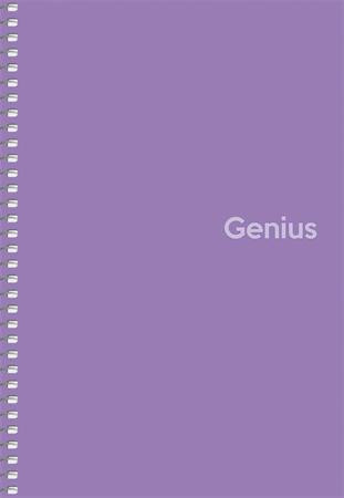 Spirálfüzet, A5, kockás, 80 lap, PP borító, SHKOLYARYK "Genius", vegyes