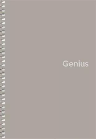 Spirálfüzet, A5, kockás, 80 lap, PP borító, SHKOLYARYK "Genius", vegyes