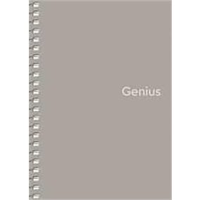 Spirálfüzet, A6, kockás, 80 lap, PP borító, SHKOLYARYK "Genius", vegyes   Spirálfüzet, A6, kockás, 80 lap, PP borító, SHKOLYARYK "Genius", vegyes
