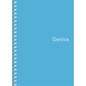   Spirálfüzet, A6, kockás, 80 lap, PP borító, SHKOLYARYK "Genius", vegyes