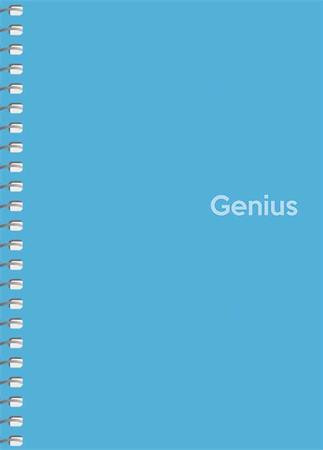 Spirálfüzet, A6, kockás, 80 lap, PP borító, SHKOLYARYK "Genius", vegyes