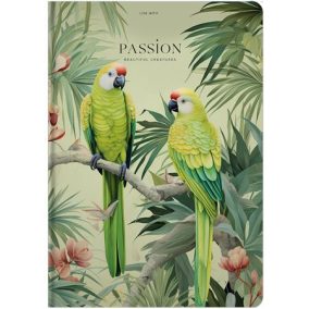   Jegyzetfüzet, A4, vonalas, 80 lap, keményfedeles, SHKOLYARYK "Live with Passion"