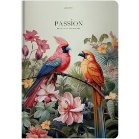 Jegyzetfüzet, A4, vonalas, 80 lap, keményfedeles, SHKOLYARYK "Passion"   Jegyzetfüzet, A4, vonalas, 80 lap, keményfedeles, SHKOLYARYK "Passion"