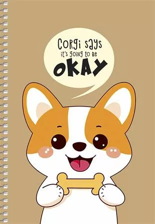 Spirálfüzet, A5, sima, 96 lap, SHKOLYARYK, állatok, vegyes