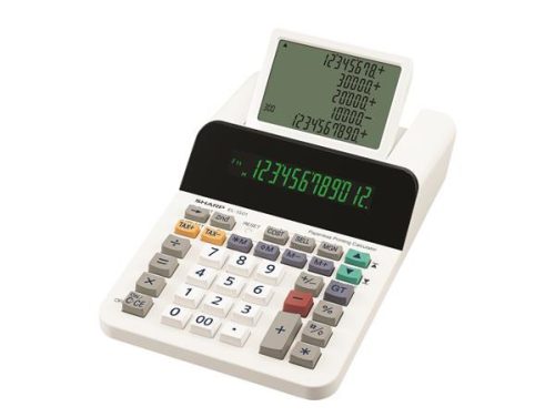 Számológép, segédkijelzős asztali, 12 számjegy, SHARP "EL-1501"