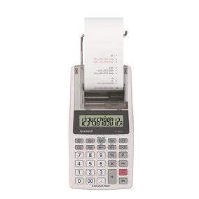 Számológép, szalagos, 12 számjegy, 2 színű nyomtató, SHARP "EL-1611V"   Számológép, szalagos, 12 számjegy, 2 színű nyomtató, SHARP "EL-1611V"